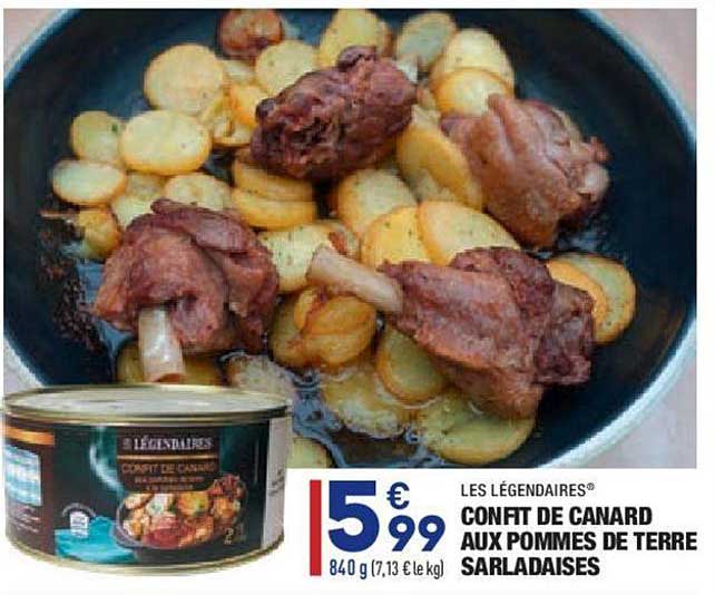 Confit De Canard Aux Pommes De Terre Sarladaises