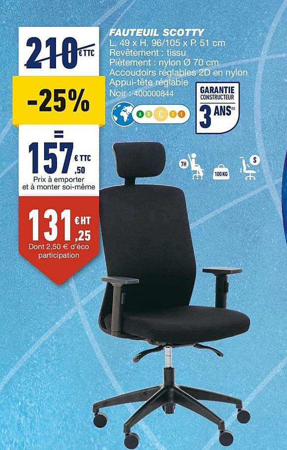 fauteuil scotty