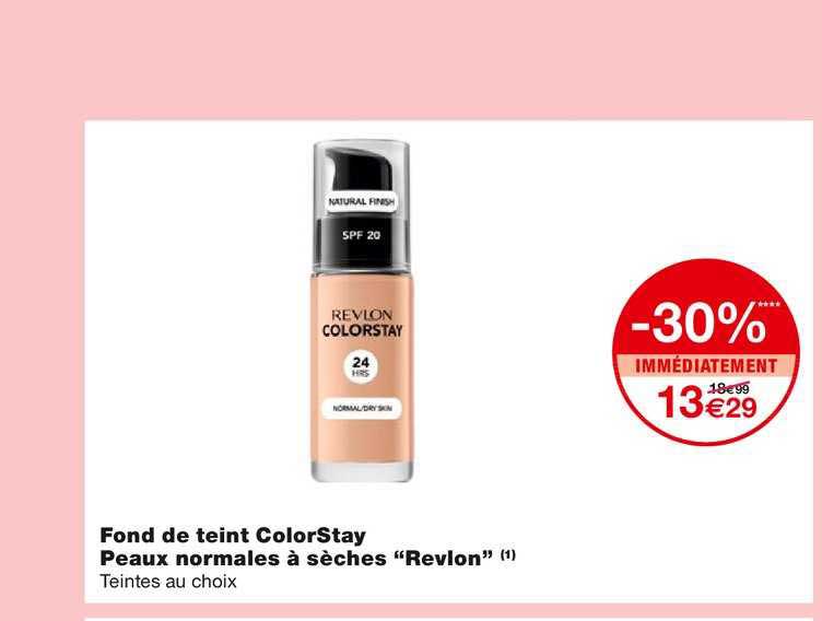fond de teint colorstay peaux normales à sèches revion