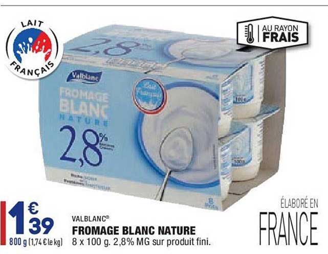 Fromage Blanc Nature Valblanc