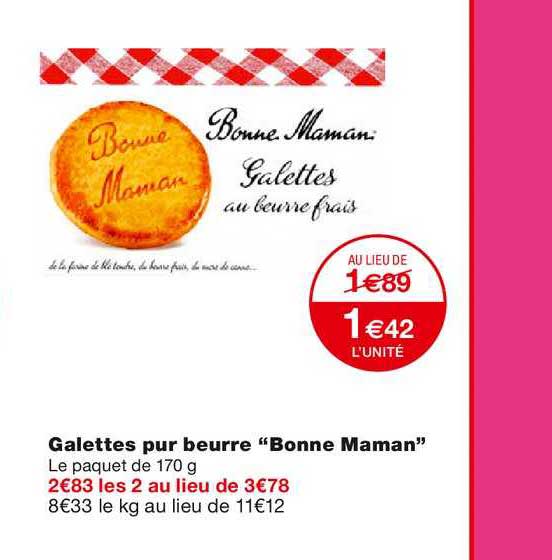 galettes pur beurre bonne maman