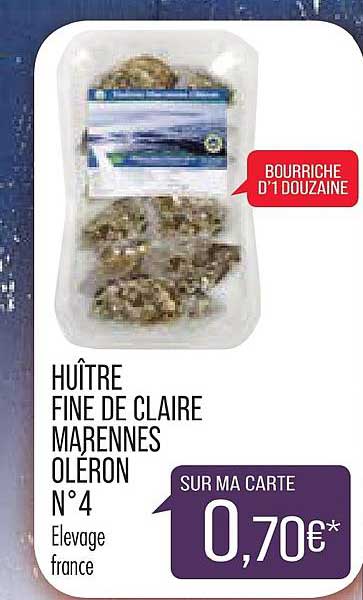 huître fine de claire marennes oléron n° 4