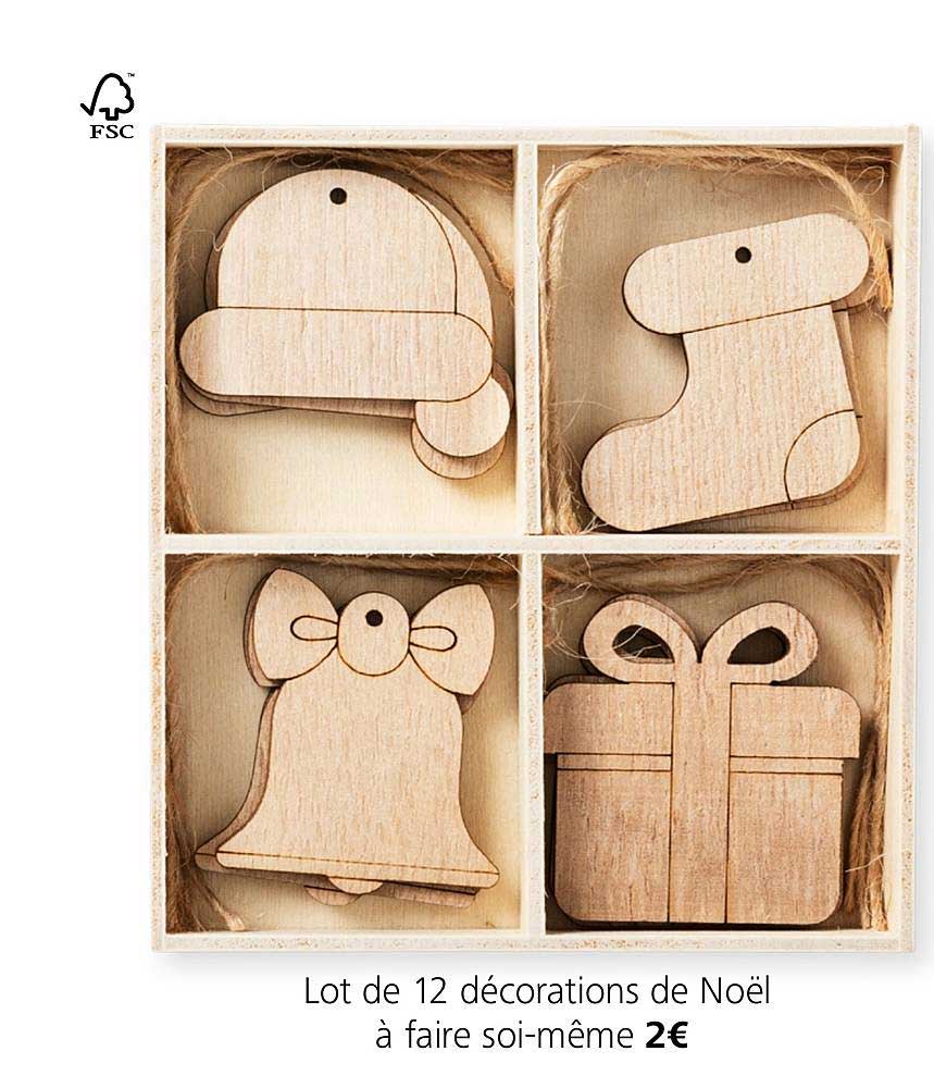 lot de 12 décorations de noël à faire soi même