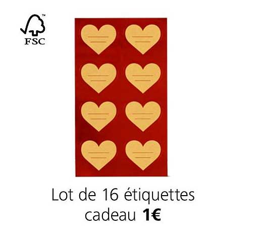 Lot De 16 étiquettes Cadeau