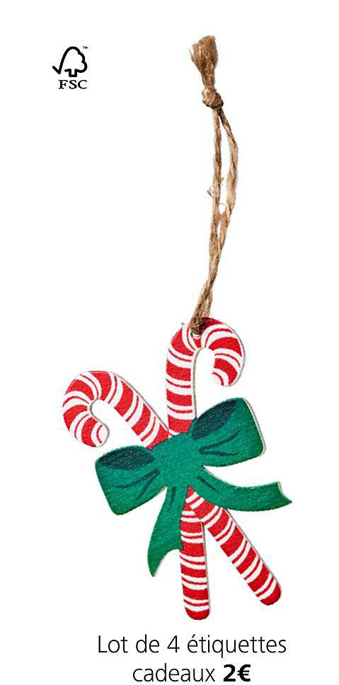 Lot De 4 étiquettes Cadeaux