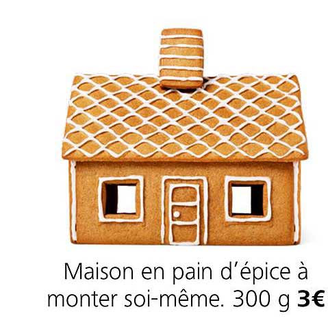 maison en pain d'épice à monter soi même