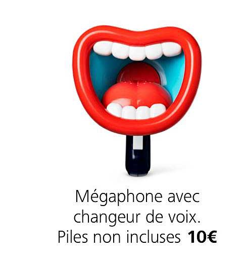 mégaphone avec changeur de voix
