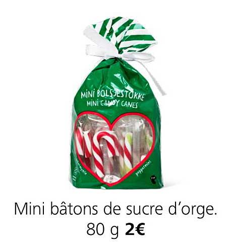 mini bâtons de sucre d'orge