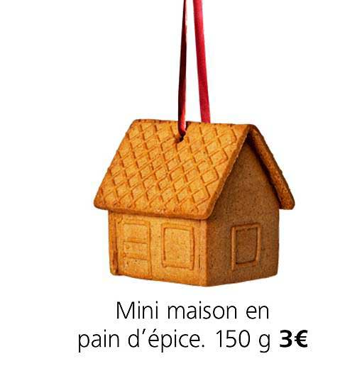 mini maison en pain d'épice