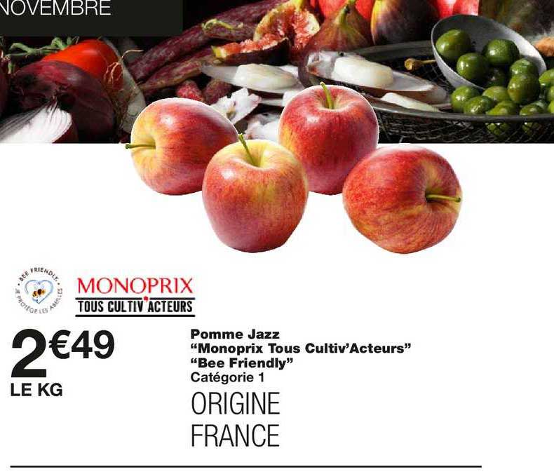 pomme jazz monoprix tous cultiv'acteurs bee friendly