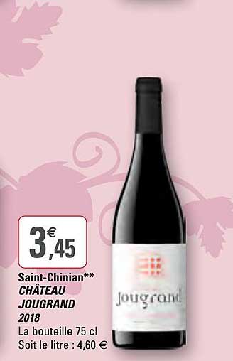 saint chinian château jougrand 2018