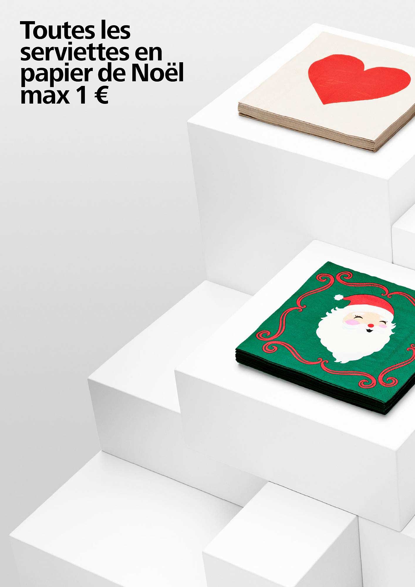 toutes les serviettes en papier de noël