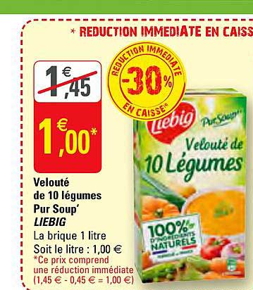 velouté de 10 légumes pur soup' liebig