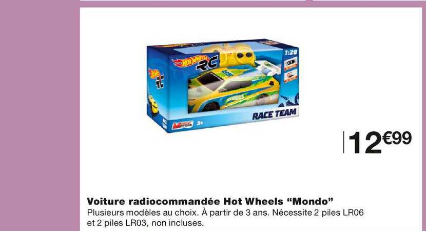 voiture radiocommandée hot wheels mondo