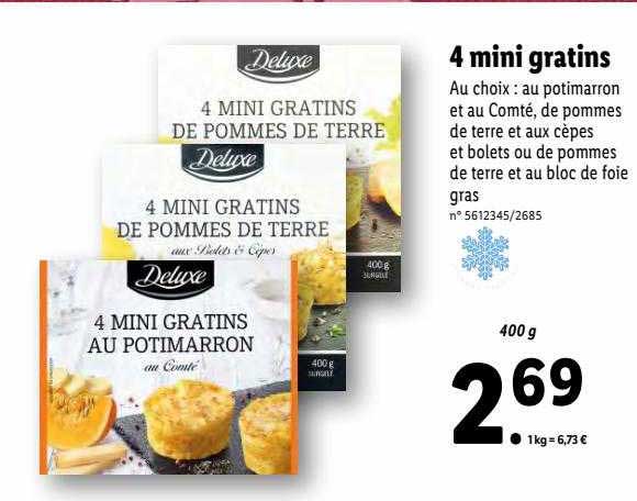 4 mini gratins deluxe