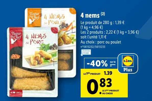 4 Nems Toque Du Chef