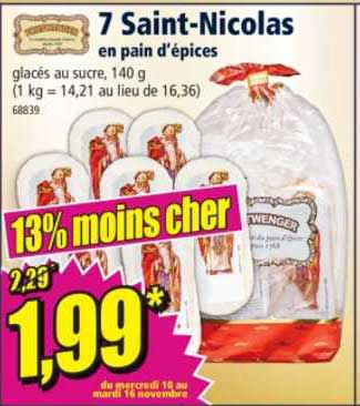 7 saint-nicolas en pain d'épices