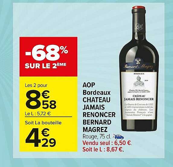 aop bordeaux château jamais renoncer bernard magrez