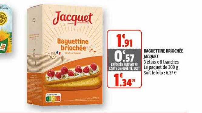 baguettine briochée jacquet