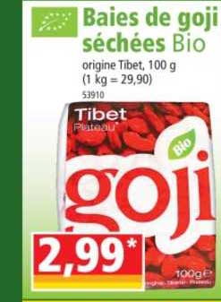 baies de goji séchées bio