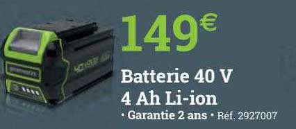 batterie 40 v 4 ah li-ion