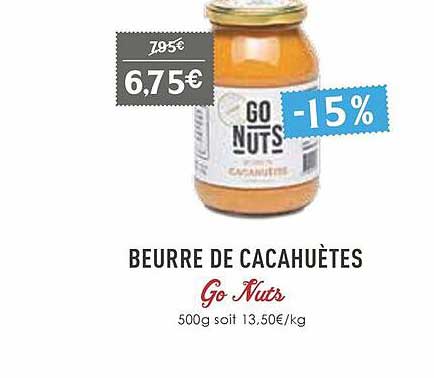 beurre de cacahuètes go nuts