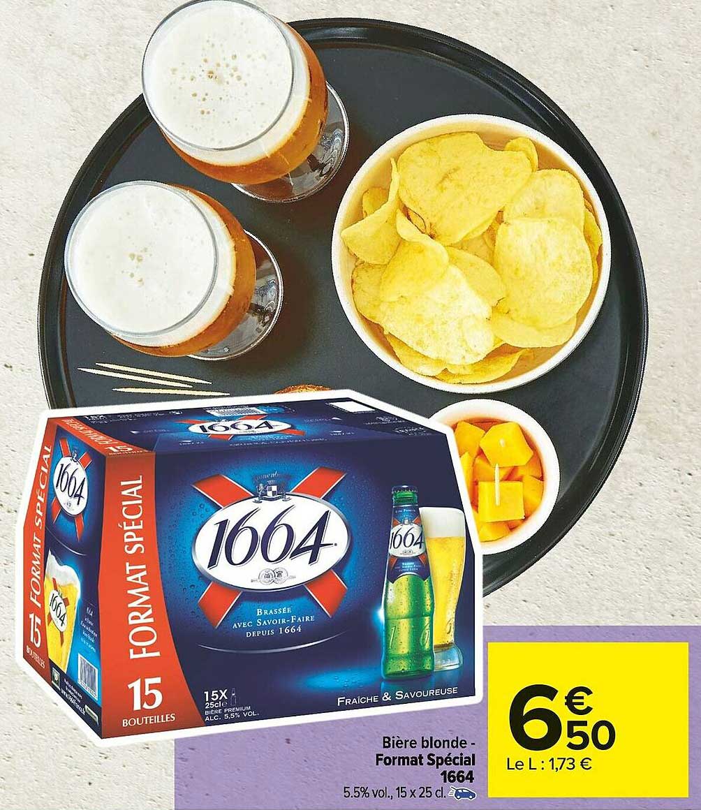 bière blonde format spécial 1664