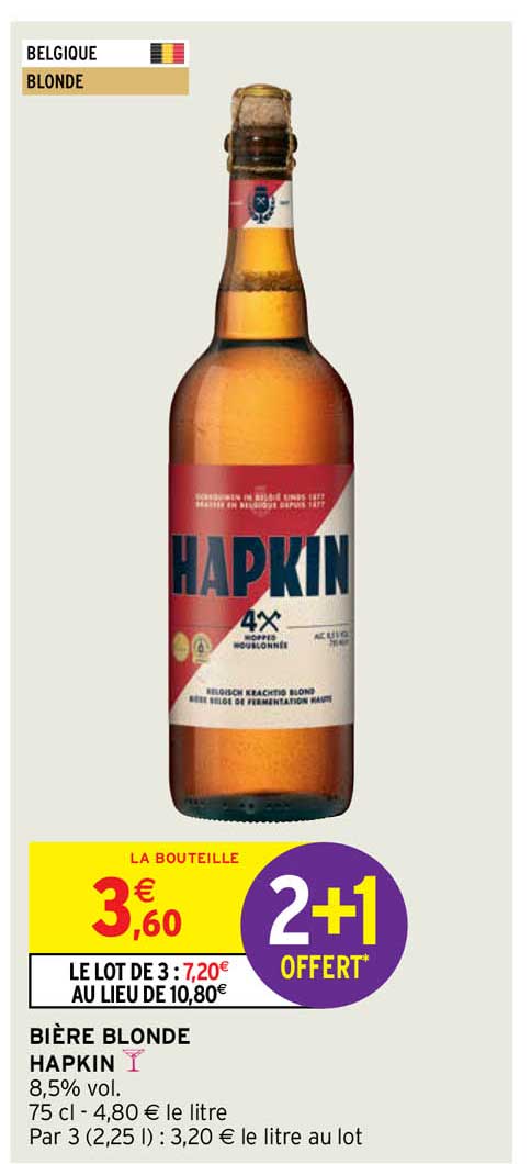 bière blonde hapkin