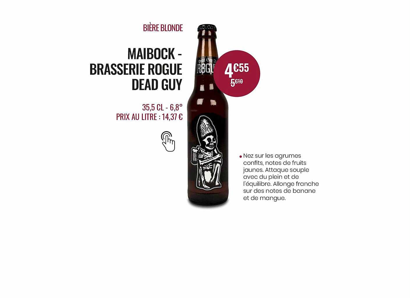 bière blonde maibock - brasserie roque dead guy