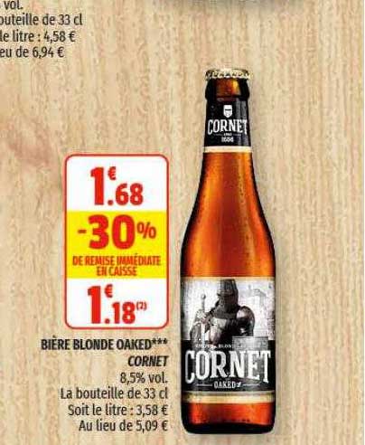 bière blonde oaked cornet