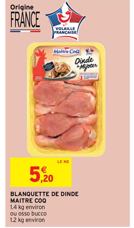 blanquette de dinde maître coq