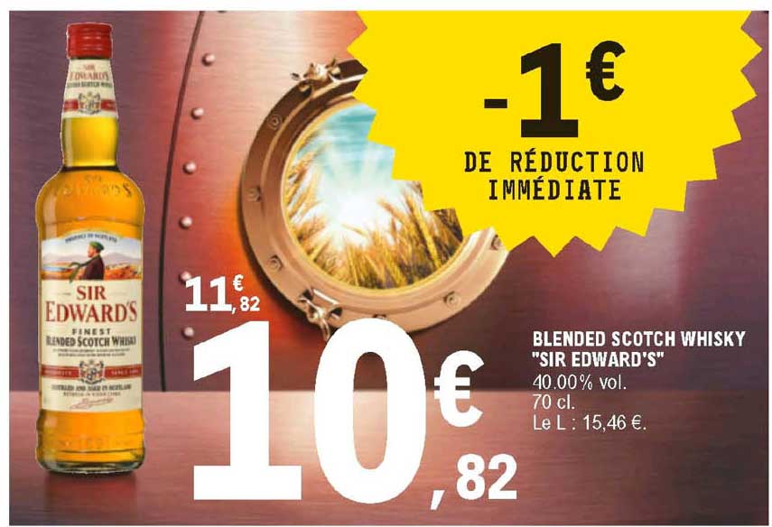 blended scotch whisky "sir edward's"