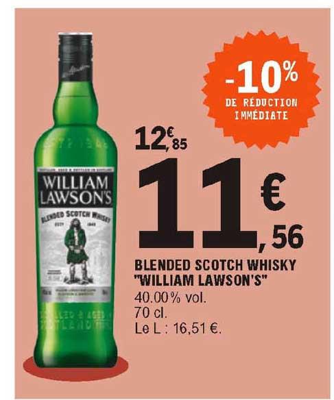 blended scotch whisky "william lawson's"