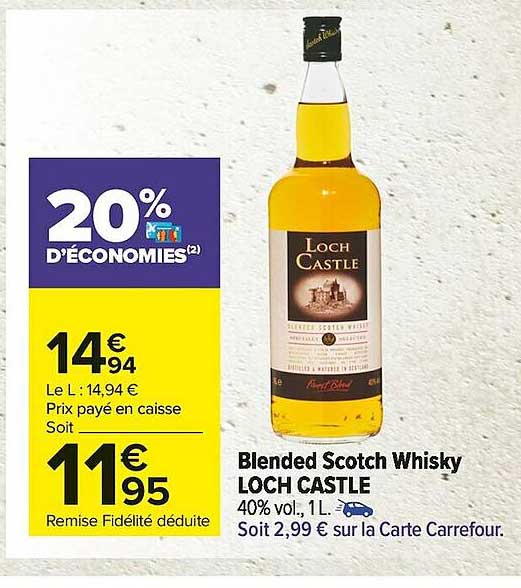 blended scotch whisky loch castle