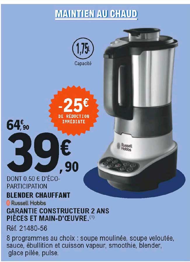 blender chauffant russell hobbs