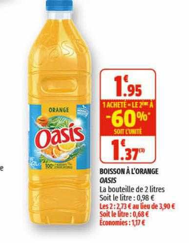 boisson à l'orange oasis