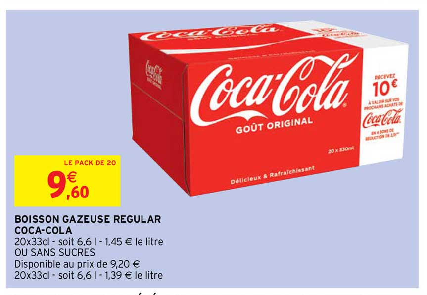 boisson gazeuse regular coca-cola