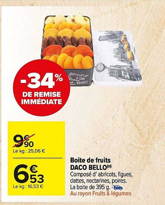 boîte de fruits daco bello