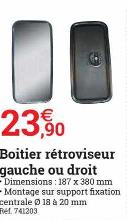 boitier rétroviseur gauche ou droit