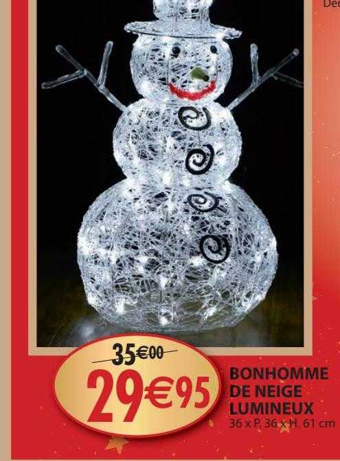 bonhomme de neige lumineux