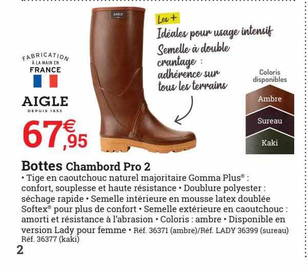 bottes chambord pro 2 aigle
