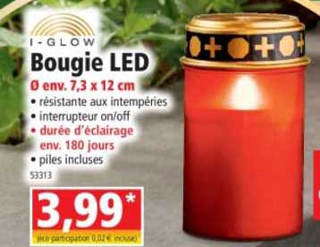 bougie led i-glow