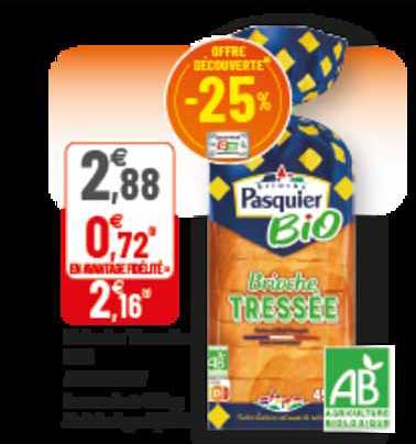 Brioche Tressée Pasquier Bio