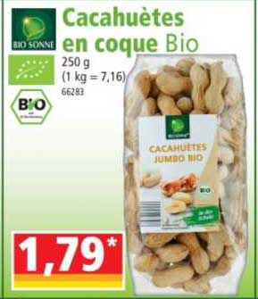 cacahuètes en coque bio bio sonne