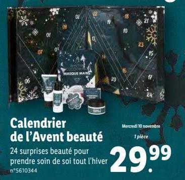 calendrier de l'avent beauté