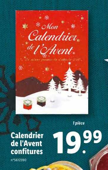 calendrier de l'avent confitures