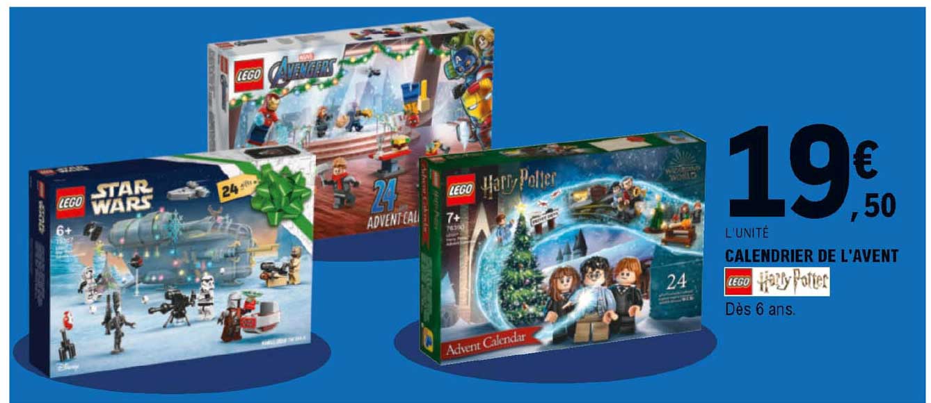 calendrier de l'avent lego harry potter