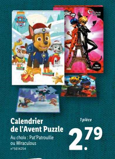 calendrier de l'avent puzzle