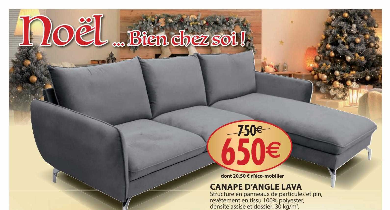 canapé d'angle lava