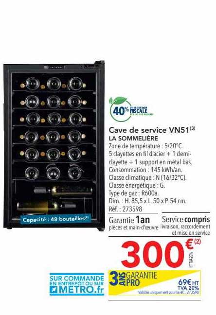 Cave De Service Vn51 La Sommelière